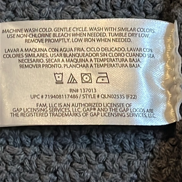 Gap Womens Gray Sweater Sz Lg Textured Reverse Stockinette Raglan Sleeves Ribbed - Picture 13 of 16